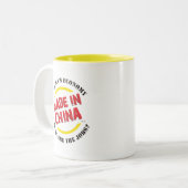 hergestellt in China Zweifarbige Tasse (Vorderseite Links)
