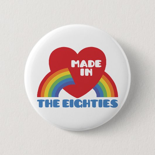 Hergestellt in den 80ern button (Vorderseite)