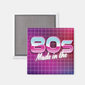 Hergestellt in den 80ern magnet (Vorderseite/Rückseite)