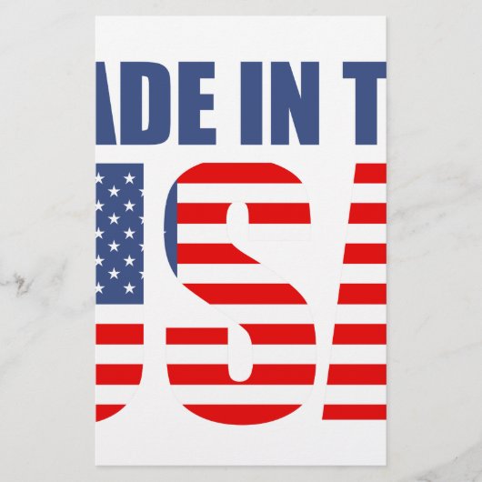 hergestellt in den usa briefpapier (Vorderseite)