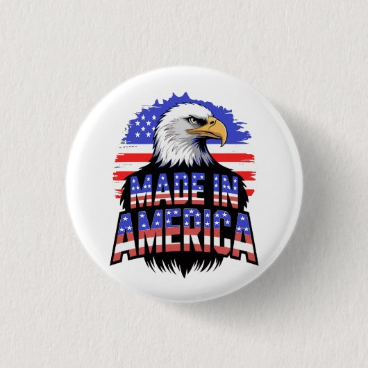 Hergestellt in den USA Button (Vorderseite)
