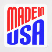 Hergestellt in den USA Etiketten (Design 1)