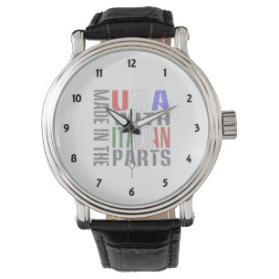 Hergestellt in den USA mit italienischen Teilen Armbanduhr