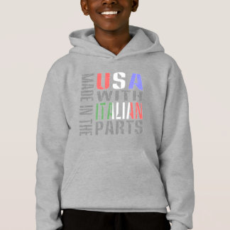 Hergestellt in den USA mit italienischen Teilen, J Hoodie
