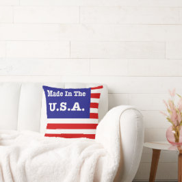 Hergestellt in den USA rot-weiß und blau-amerikani Kissen