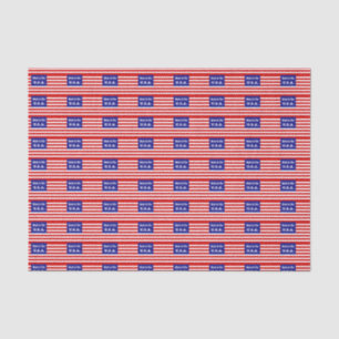 Hergestellt in den USA rot-weiß und blau-amerikani Seidenpapier