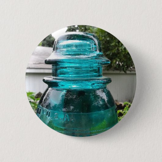 Hergestellt in den USA, Vintag Insulator Button (Vorderseite)