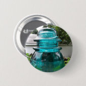 Hergestellt in den USA, Vintag Insulator Button (Vorne & Hinten)