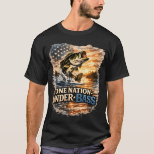 Hergestellt in den USA (zum Fischen) â€“ Bass & Fl T-Shirt
