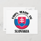 hergestellt in der Slowakei Postkarte (Vorne/Hinten)