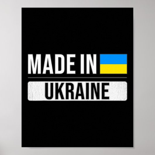 Hergestellt in der Ukraine Poster (Vorne)