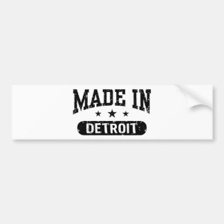 hergestellt in Detroit Autoaufkleber