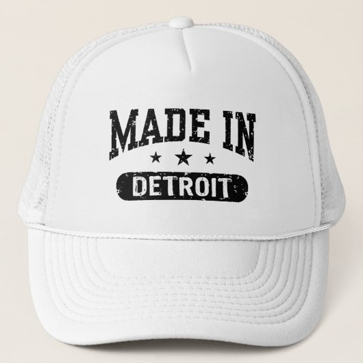 hergestellt in Detroit Truckerkappe (Vorderseite)