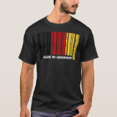 Hergestellt in Deutschland Oktoberfest Barcode T S T-Shirt (Vorderseite)
