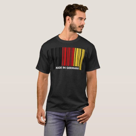 Hergestellt in Deutschland Oktoberfest Barcode T S T-Shirt (Vorne ganz)