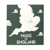 Hergestellt in England Notizblock (Vorderseite)
