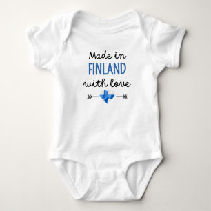 Hergestellt in Finnland mit Liebe Baby Bodysuit Ni Strampler