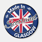 Hergestellt in Glasgow Scotland Union Jack Flag Magnet (Vorne)