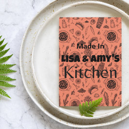 Hergestellt in [Ihr Name] Kochekarte Rezeptkarte F