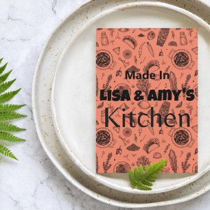 Hergestellt in [Ihr Name] Kochekarte Rezeptkarte F