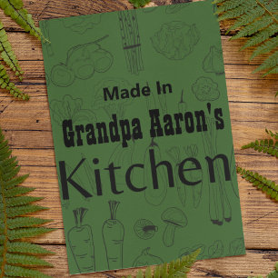 Hergestellt in [Ihr Name] Kochekarte Rezeptkarte F