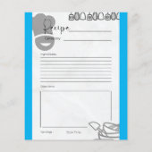 Hergestellt in [Ihr Name] Kochekarte Rezeptkarte F (Rückseite)