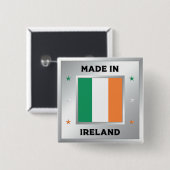 Hergestellt in Irland Button (Vorne & Hinten)