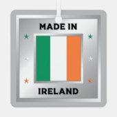 Hergestellt in Irland Ornament Aus Metall (Rückseite)