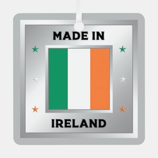 Hergestellt in Irland Ornament Aus Metall (Vorderseite)