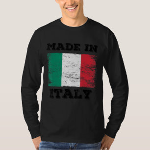Hergestellt in Italien mit italienischer Flagge Gr T-Shirt