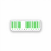 Hergestellt in Kaduna State Barcode-Flagge Aufkleber (Vorderseite)
