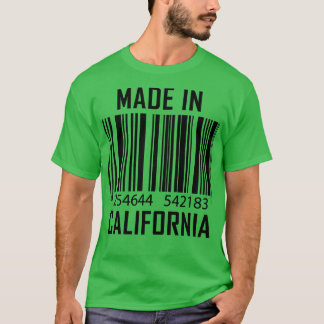 Hergestellt in Kalifornien Barcode T-Shirt