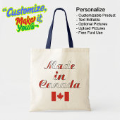 Hergestellt in kanadischer Natural & Navy Budget T Tragetasche