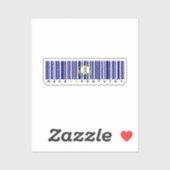 Hergestellt in Kentucky Barcode Flag Sticker - Sta (Blatt)