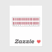Hergestellt in Lettland Barcode-Flagge Aufkleber (Blatt)