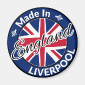 Hergestellt in Liverpool England Union Jack Flag Magnet (Vorne)