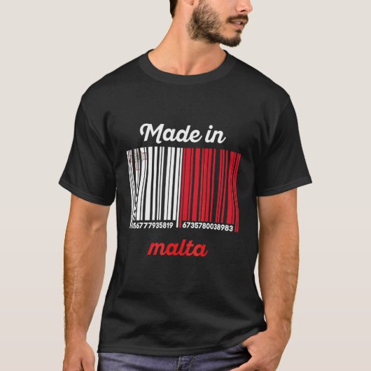 Hergestellt in Malta T-Shirt (Vorderseite)