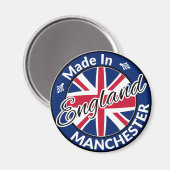 Hergestellt in Manchester England Union Jack Flag Magnet (Vorderseite/Rückseite)