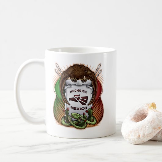 Hergestellt in Mexiko Kaffeetasse (Mit Donut)