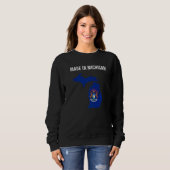 Hergestellt in Michigan Staatsflagge Sweatshirt (Vorne ganz)