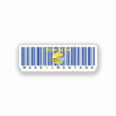 Hergestellt in Missouri Barcode Flag Sticker - Sta (Vorderseite)