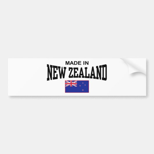 hergestellt in Neuseeland Autoaufkleber (Vorne)
