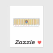 Hergestellt in New Jersey Barcode Flag Sticker (Blatt)
