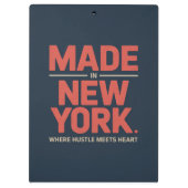 Hergestellt in New York Klemmbrett (Rückseite)