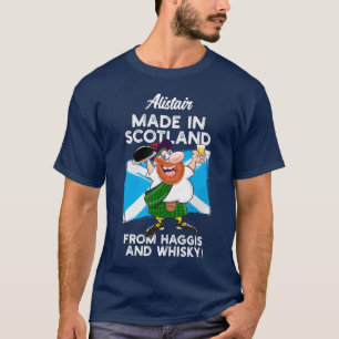 Hergestellt in Schottland aus Haggis und Whisky T-Shirt