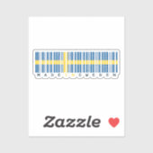 Hergestellt in Schweden Barcode-Flagge Aufkleber (Blatt)