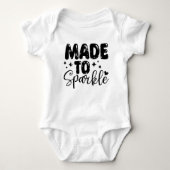 Hergestellt in Sparkle Baby Jersey Bodysuit Baby Strampler (Vorderseite)