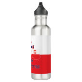 hergestellt in Texas mit polnischen Teilen Edelstahlflasche (Rechts)