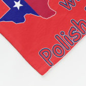hergestellt in Texas mit polnischen Teilen Fleecedecke (Ecke)