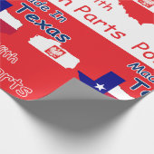 hergestellt in Texas mit polnischen Teilen Geschenkpapier (Ecke)